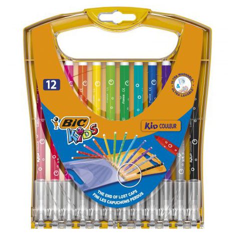 Pisaki Bic Kid Couleur Rainbow, 12 kolorów